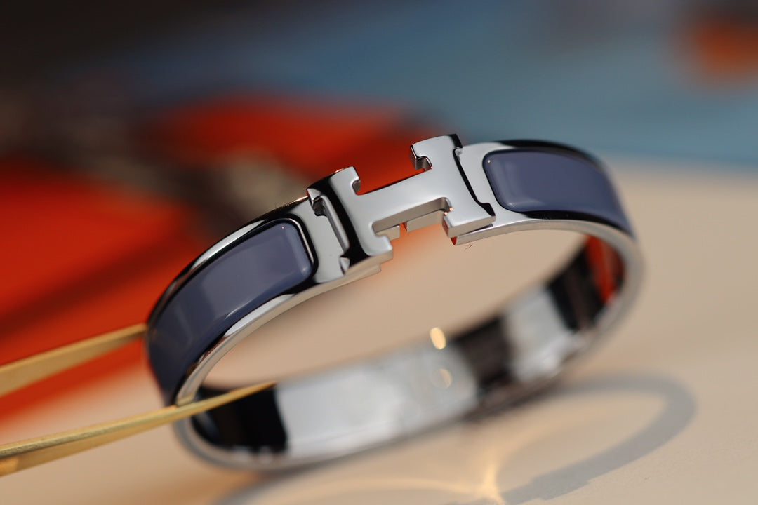 [Vicky]H BRACELET 12MM BLUE GRAY
