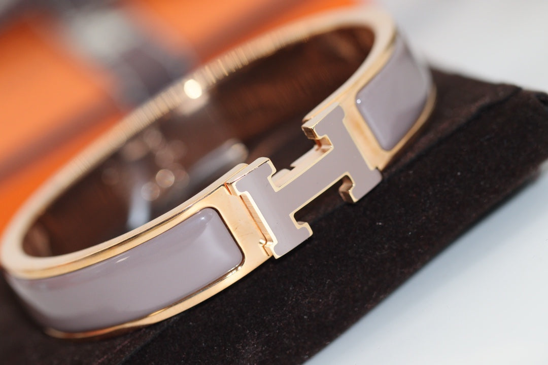 [Vicky]H BRACELET 12MM BROWN