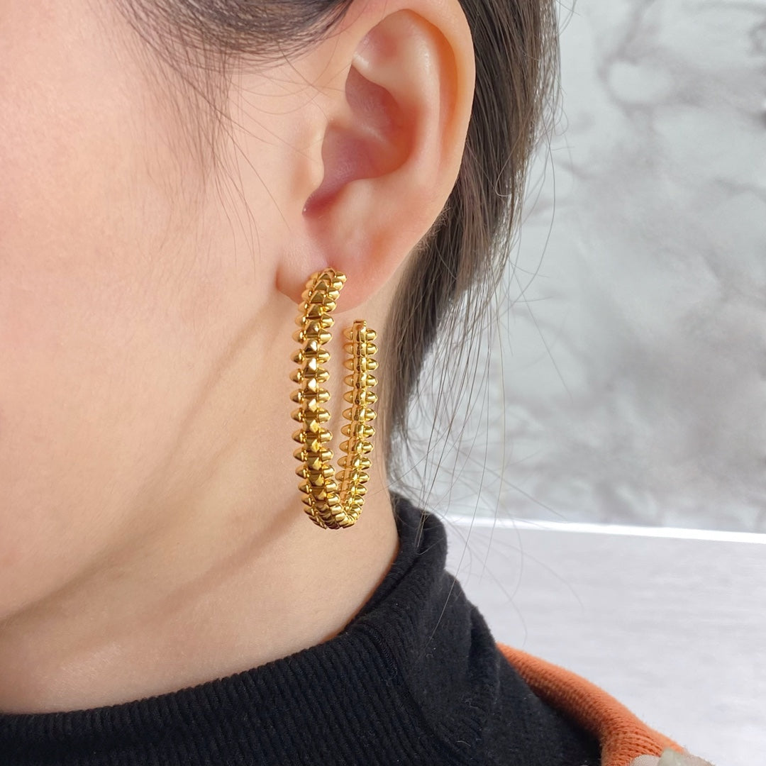 [Royal&Vicky]CLASH LARGE HOOP EARRINGS