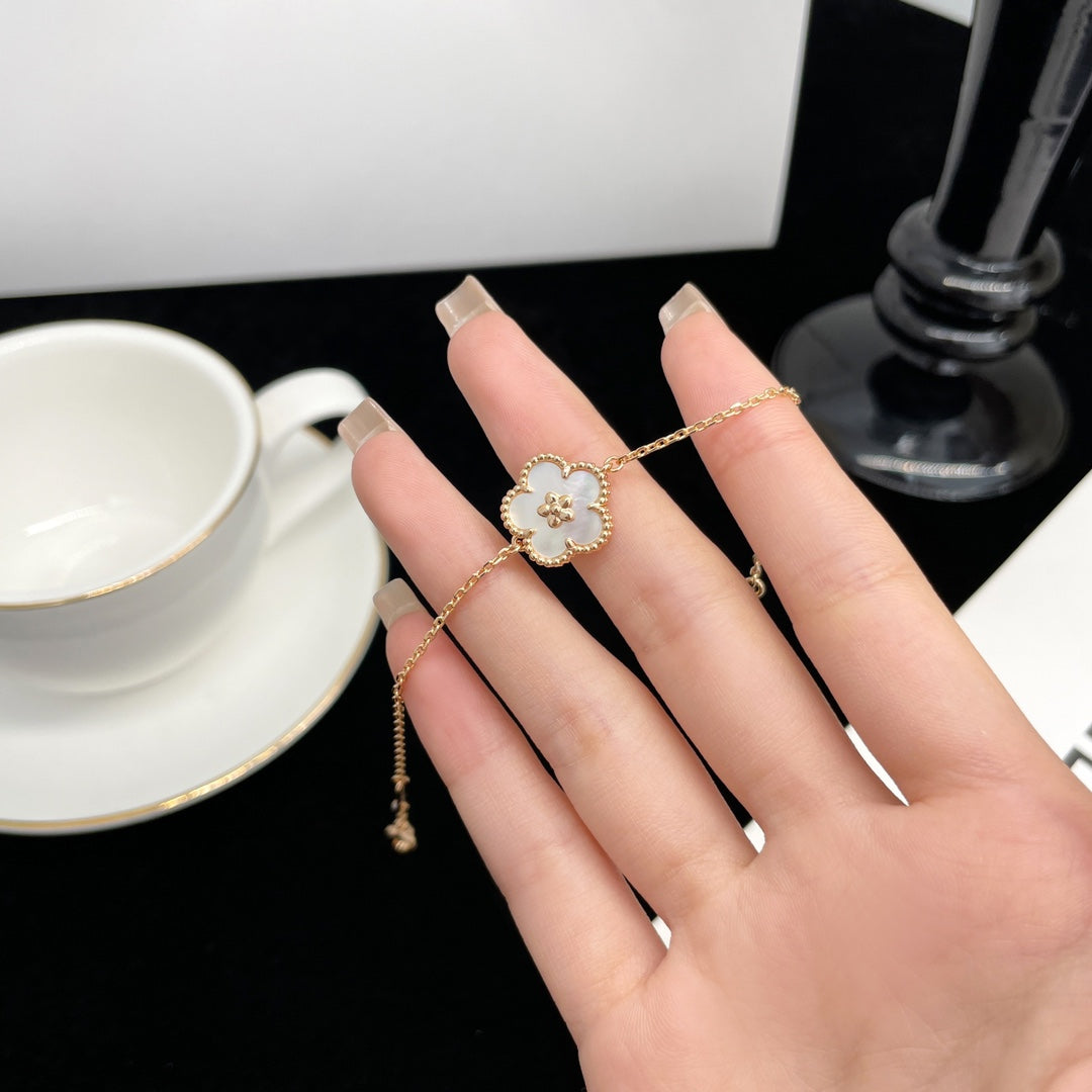 [Vicky]LUCKY SPRING ROSE GOLD MOP BRACELET