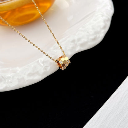 [Vicky] BEE MINI ANHÄNGER DIAMANT HALSKETTE