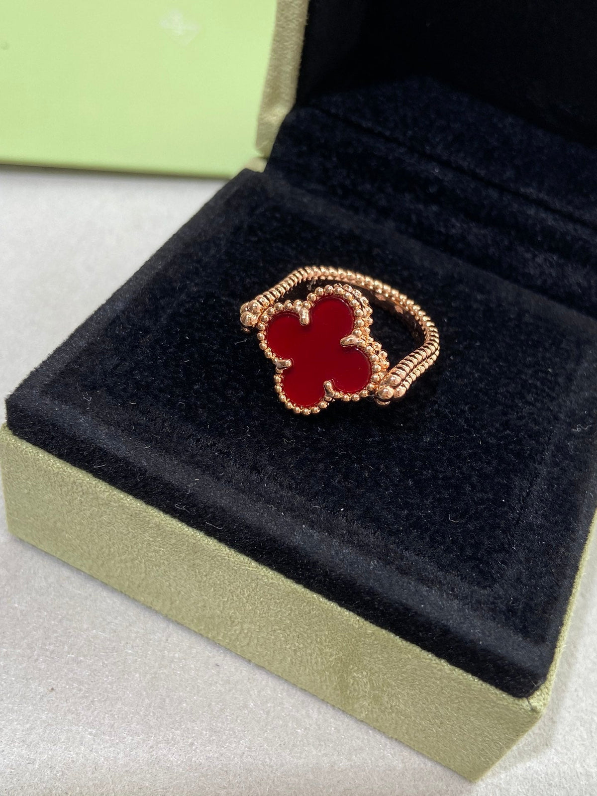[Royal&Vicky]CLOVER RIVERSIBLE ROSE GOLD RING