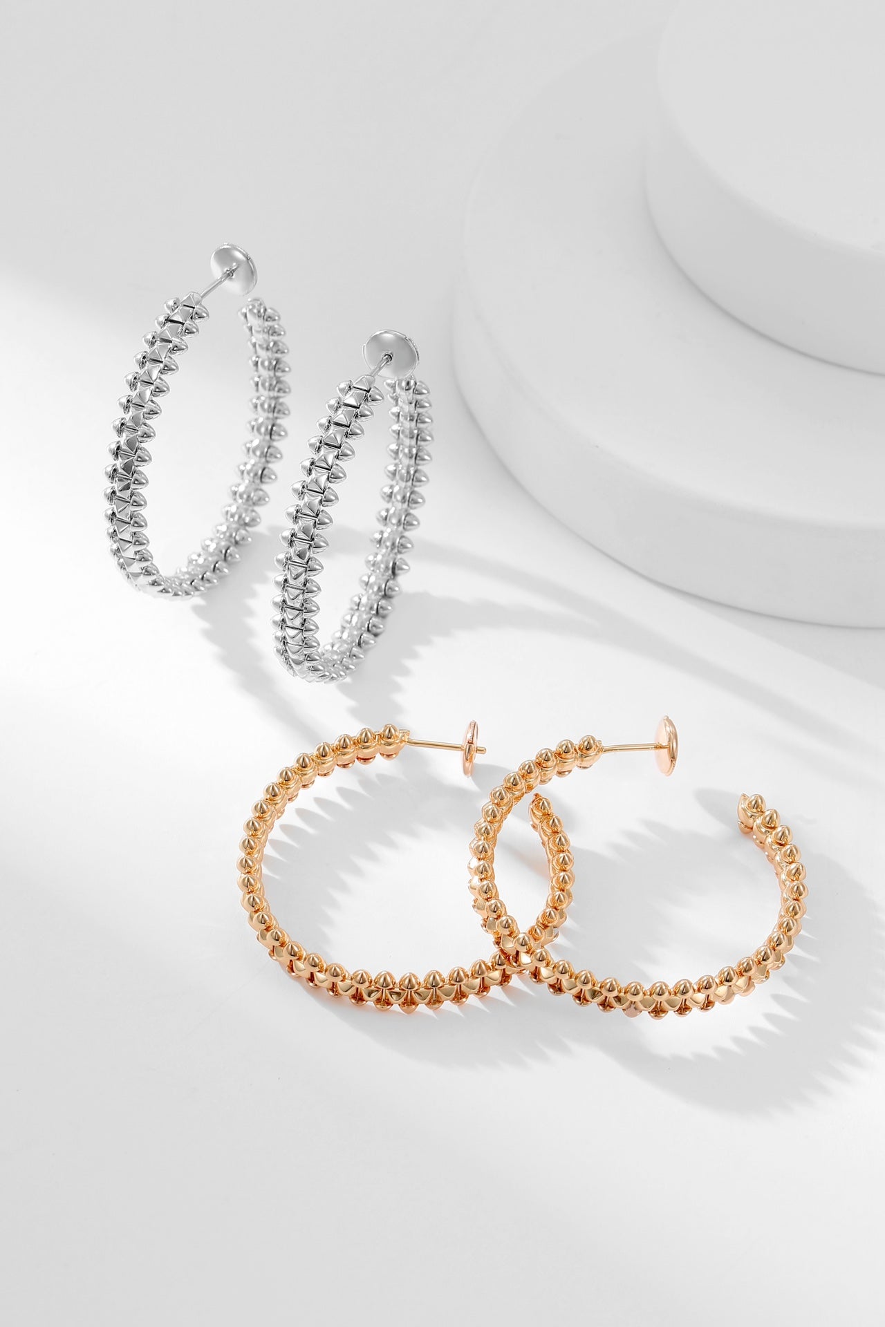 [Vicky]CLASH HOOP EARRINGS