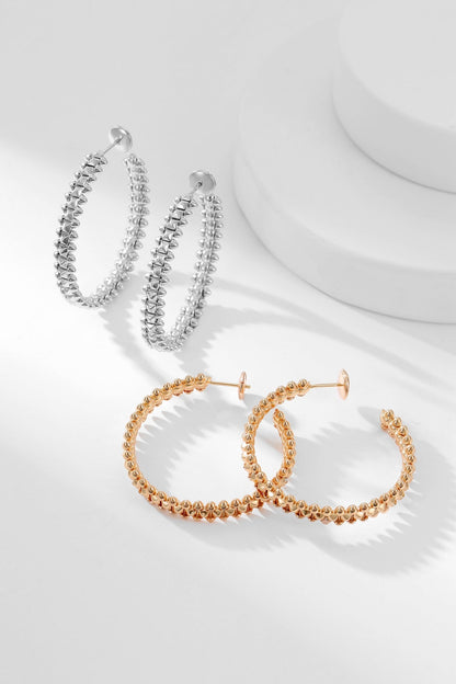 [Vicky]CLASH HOOP EARRINGS