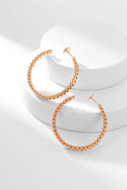 [Vicky]CLASH HOOP EARRINGS
