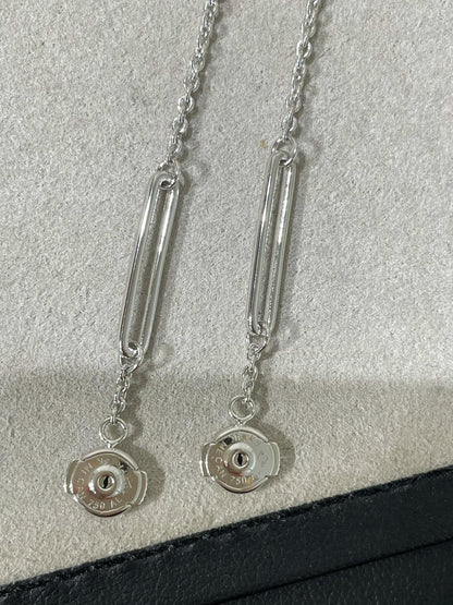 [Vicky]CHAINE CHAOS DIAMOND DROP EARRINGS