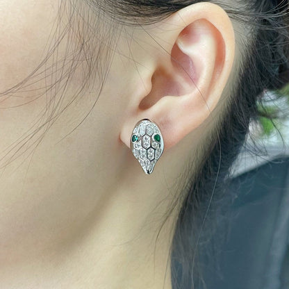 [Vicky]SERPENT DIAMOND STUD EARRINGS
