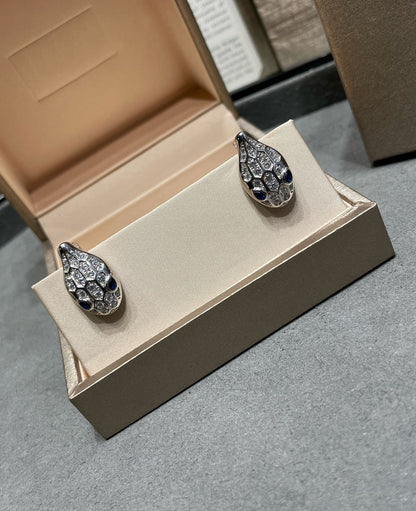 [Vicky]SERPENT DIAMOND STUD EARRINGS
