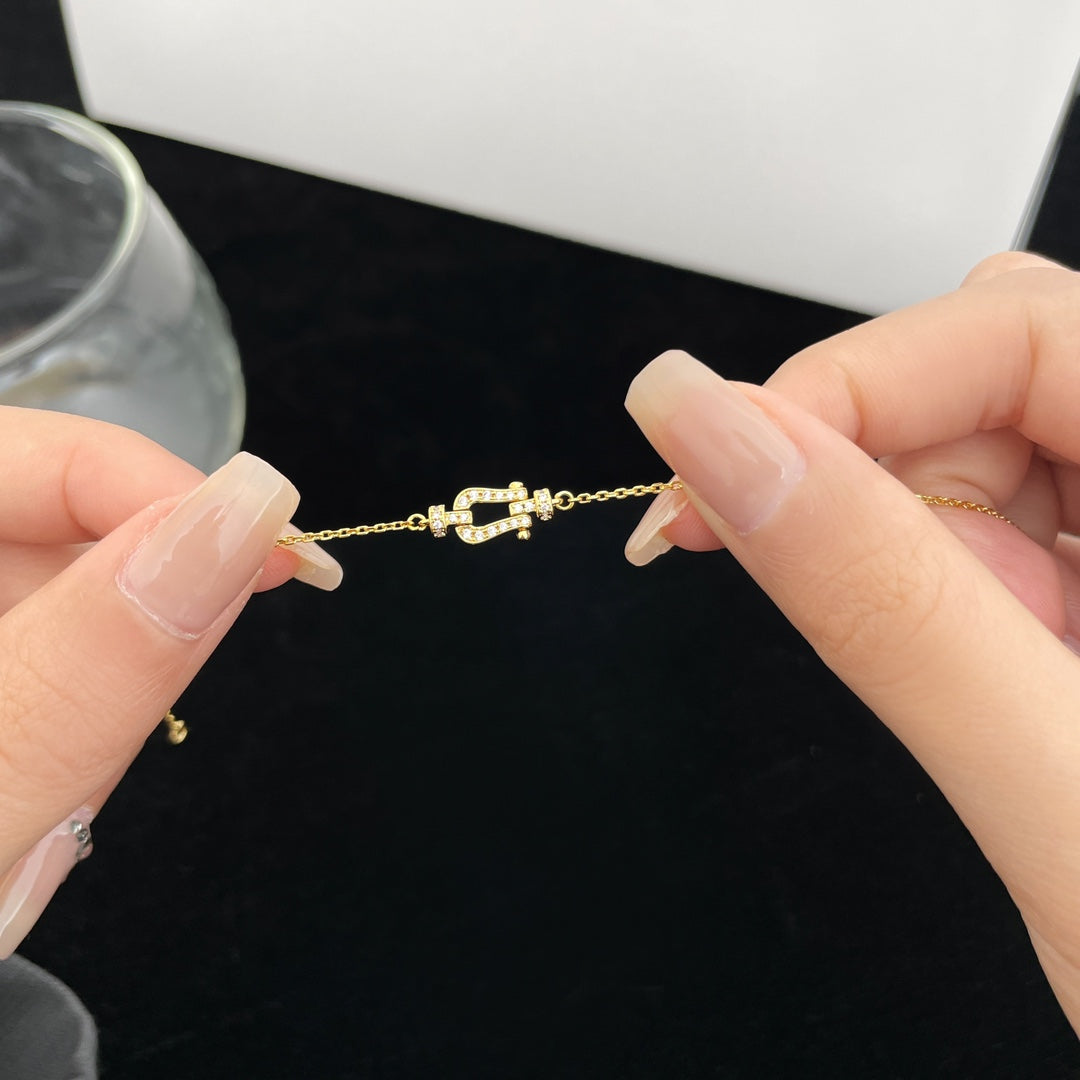 [Royal&Vicky]FORCE 10 FULL DIAMOND BUCKLE CHAIN LINK MINI MODEL
