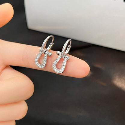 [ヴィッキー]フォース10 フルダイヤモンドドロップピアス ミディアムモデル