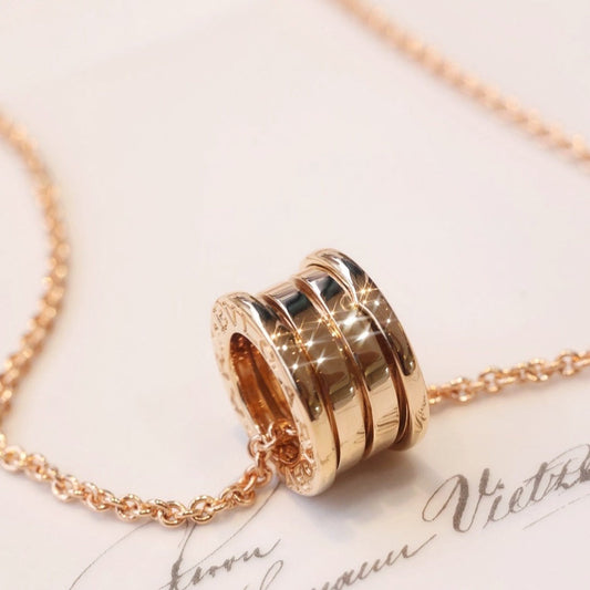 [Vicky]ZERO 1 PINK GOLD NECKLACE
