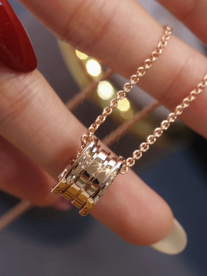 [Vicky]ZERO 1 PINK GOLD NECKLACE