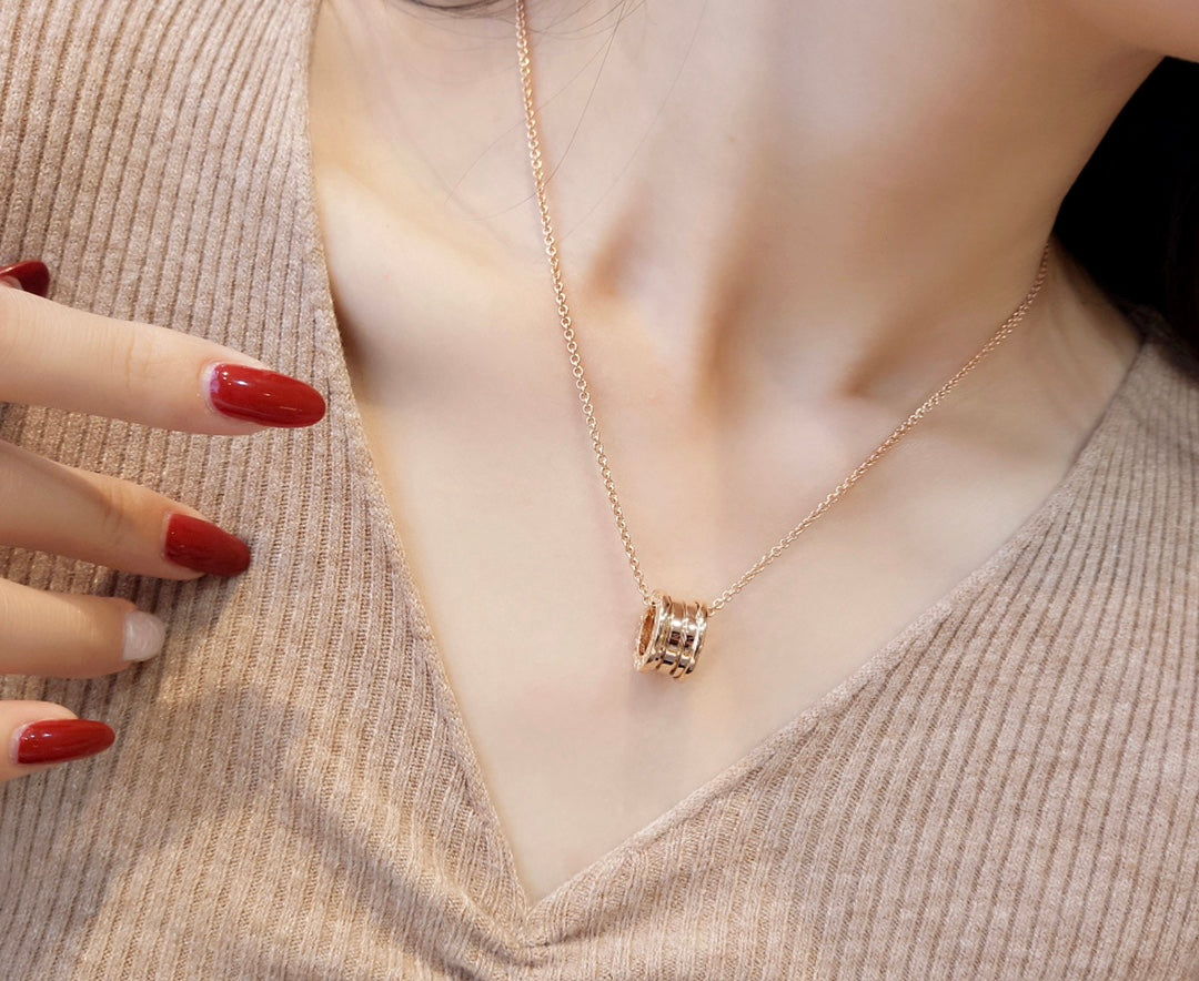 [Vicky]ZERO 1 PINK GOLD NECKLACE