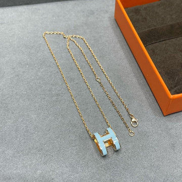 [Royal&Vicky]POP H SKY BLUE NECKLACE