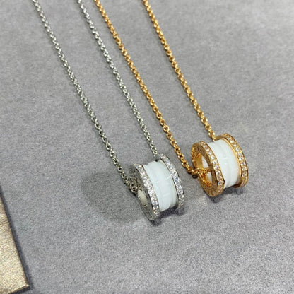 [Vicky]ZERO 1 DIAMOND CERAMIC NECKLACE