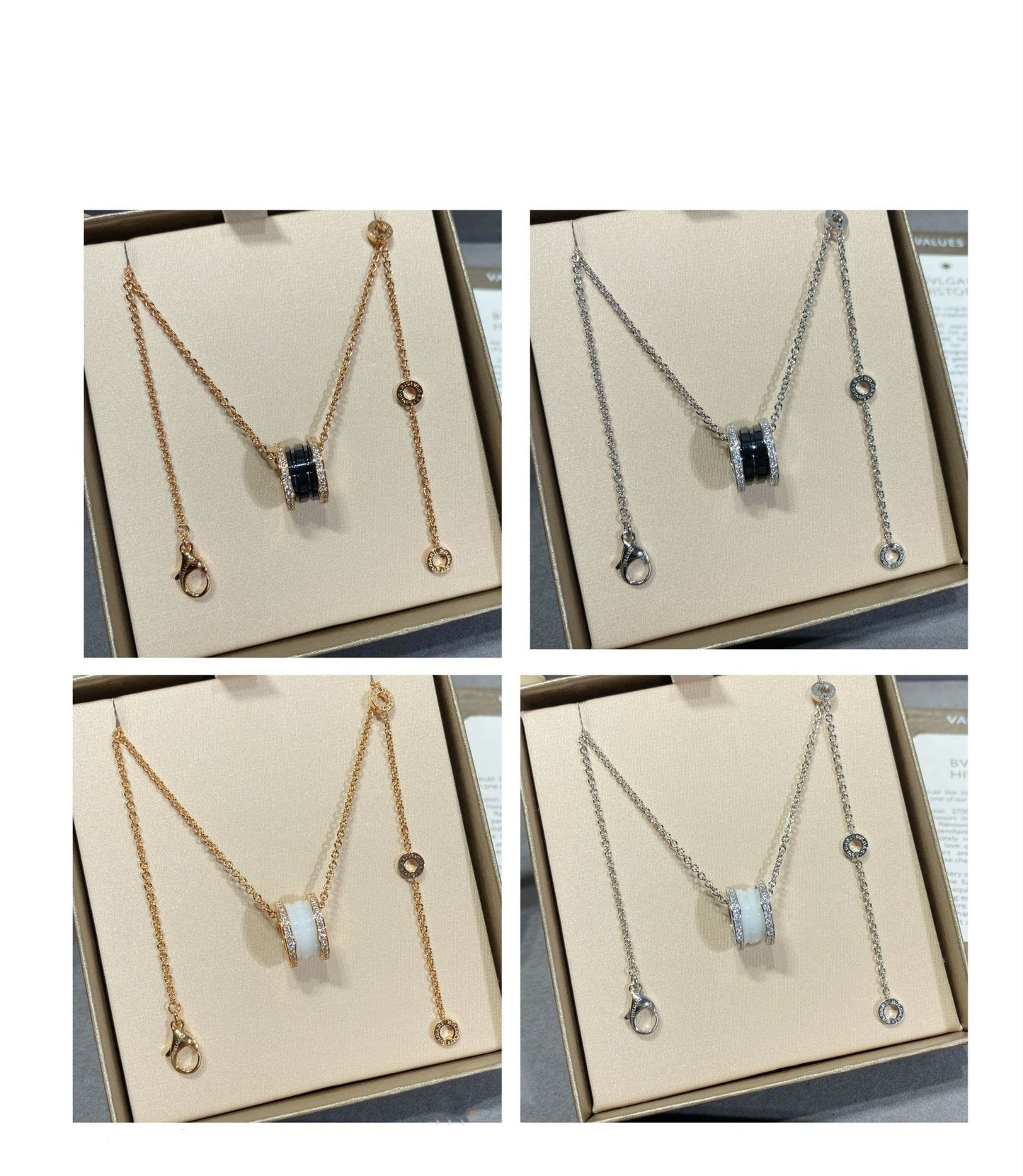 [Vicky]ZERO 1 DIAMOND CERAMIC NECKLACE