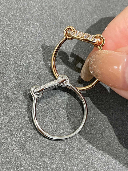[Vicky]Runder kleiner Diamantring