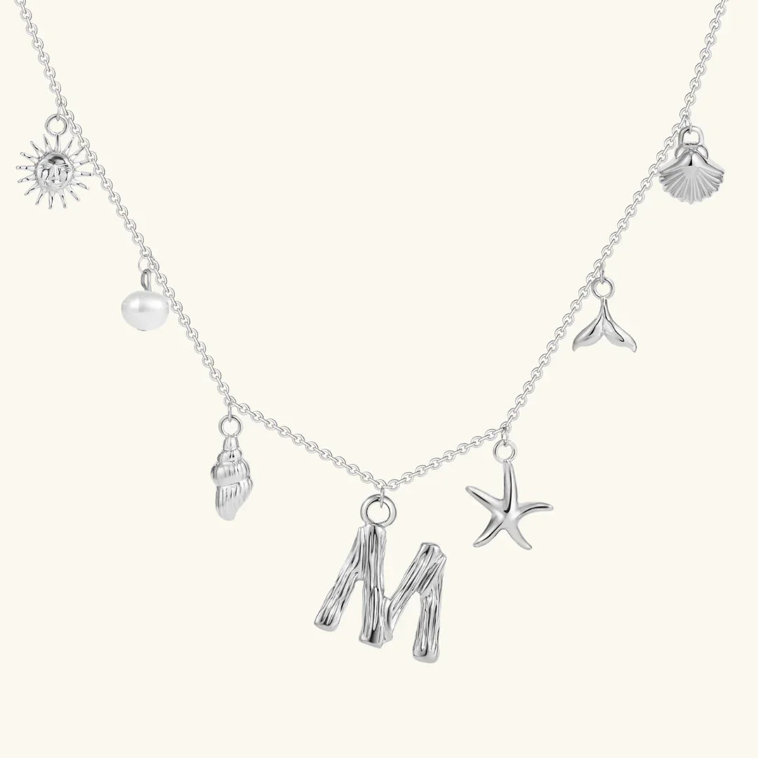 [Royal Vicky]Avaria Ocean Initial Necklace