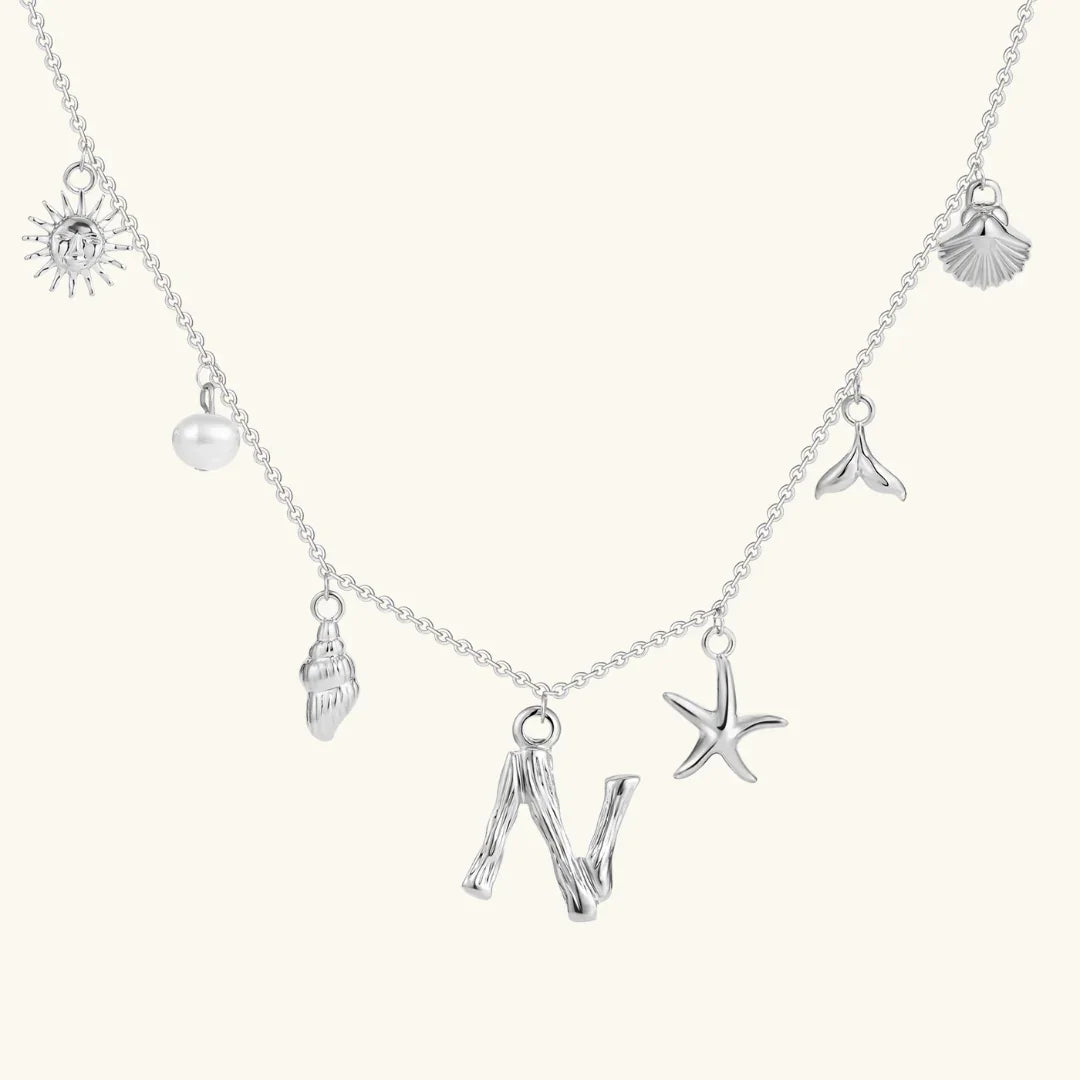 [Royal Vicky]Avaria Ocean Initial Necklace