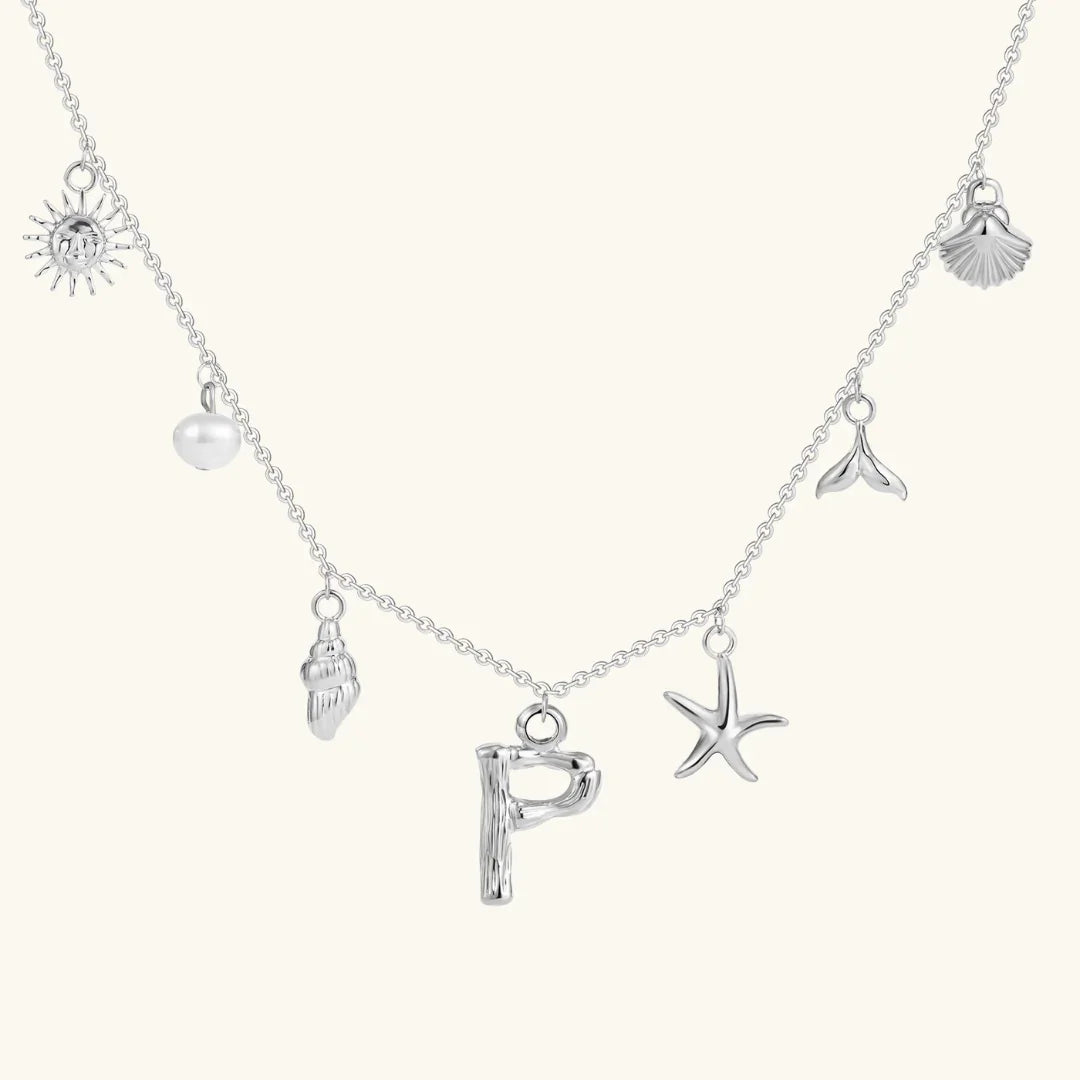 [Royal Vicky]Avaria Ocean Initial Necklace