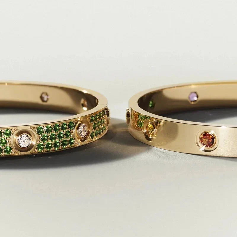 Classic 6.1mm Love Bracelet 10-Diamond Multicolor