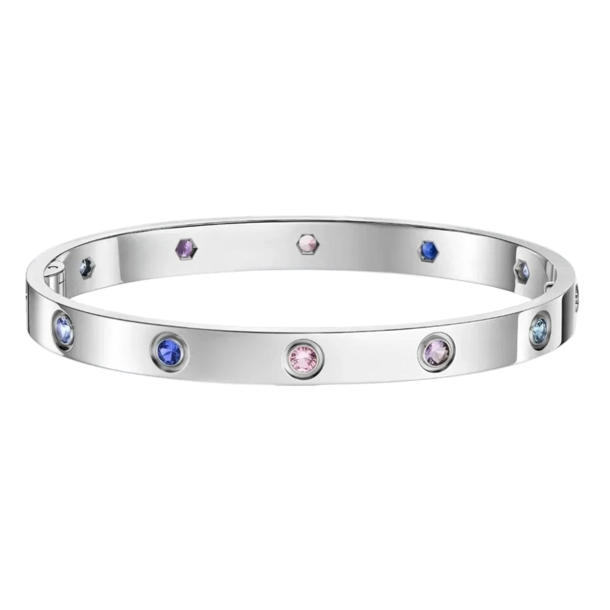 [Royal&Vicky]Classic 6.1mm Love Bracelet 10-Diamond Multicolor