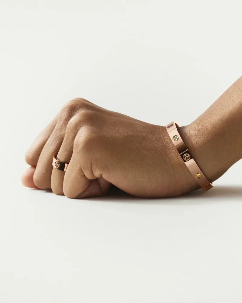 Classic 6.1mm Love Bracelet 10-Diamond Full Pavé