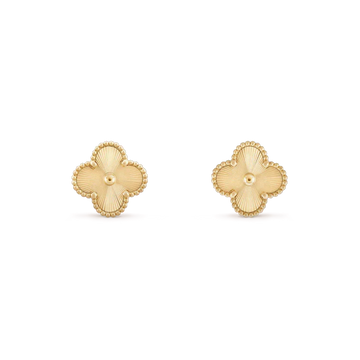 [Royal&Vicky]CLOVER MINI 9.5MM LASER EARRINGS