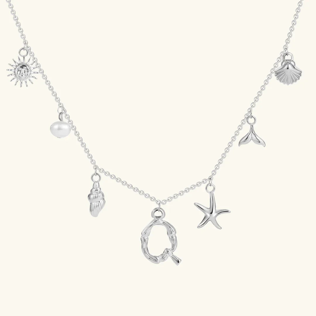 [Royal Vicky]Avaria Ocean Initial Necklace