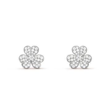 [Royal&Vicky]CLOVER COMOS DIAMOND EARRINGS SILVER
