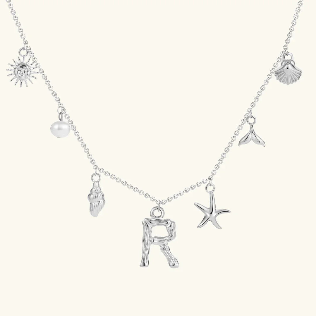 [Royal Vicky]Avaria Ocean Initial Necklace