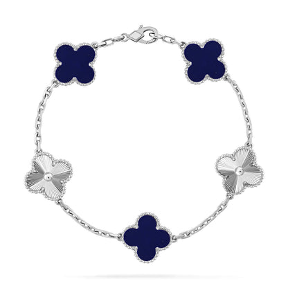 [Vicky]CLOVER 5 MOTIF LAPIS LAZULI BRACELET COLLECTION