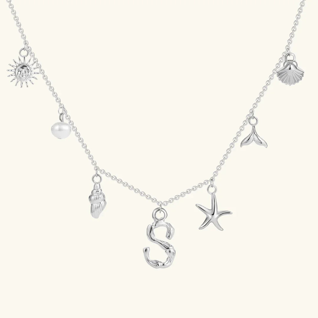 [Royal Vicky]Avaria Ocean Initial Necklace