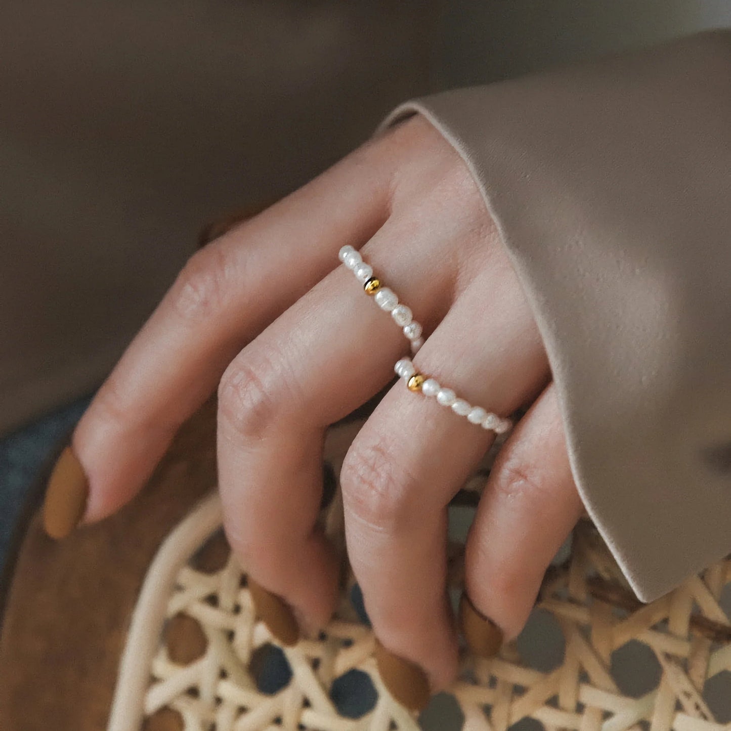 [Royal Vicky]Aurora Pearl Band Ring