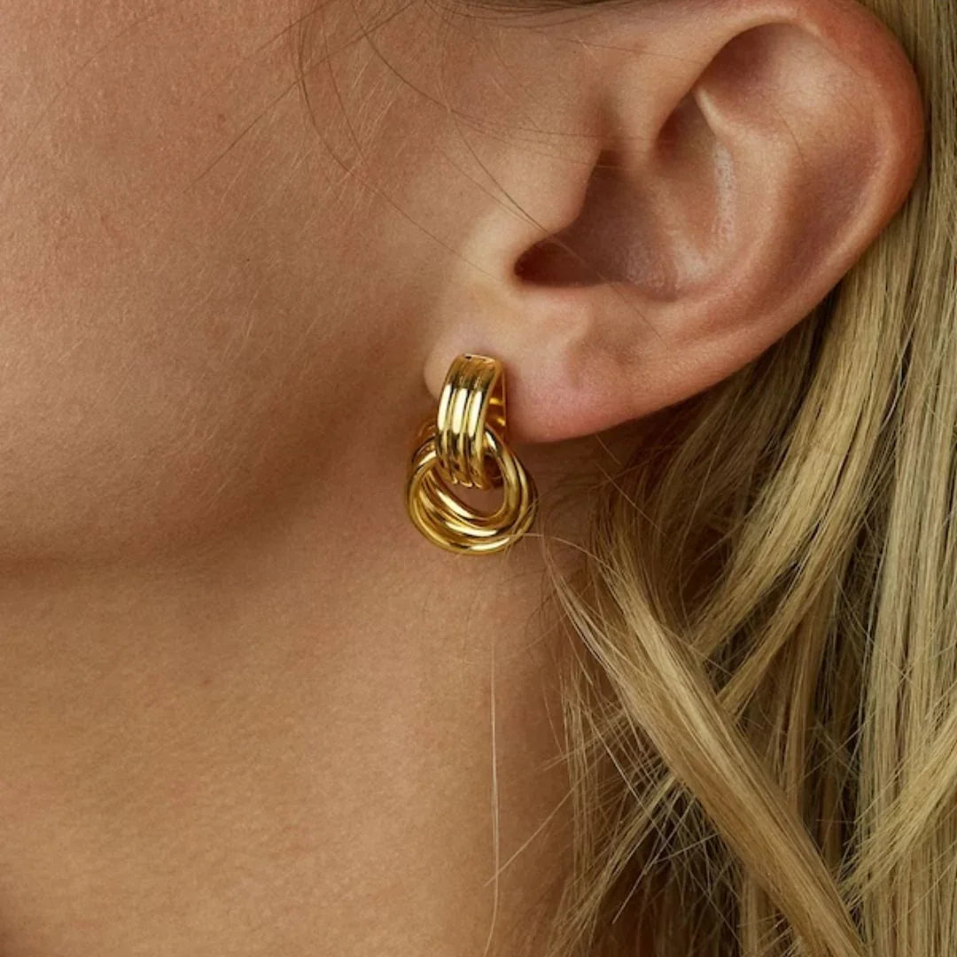 [Royal Vicky]Luna Layered Hoop Earrings