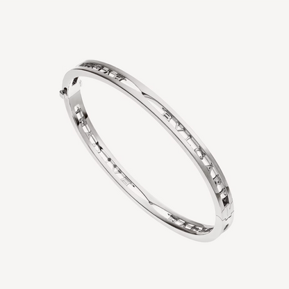[Vicky]ZERO 1 SPIRAL LOGO SILVER BRACELET