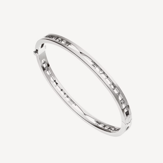 [Vicky]ZERO 1 SPIRAL LOGO SILVER BRACELET