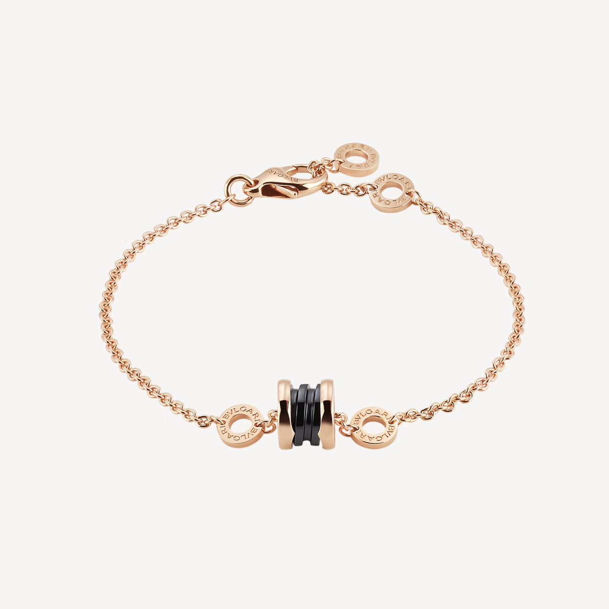 [Vicky]ZERO 1 SOFT PINK GOLD AND BLACK CERAMIC BRACELET