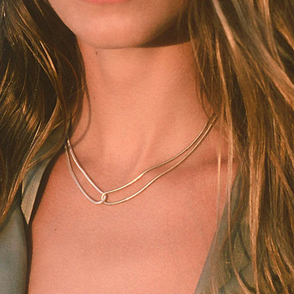 [Royal Vicky]Talia Two Tone Necklace