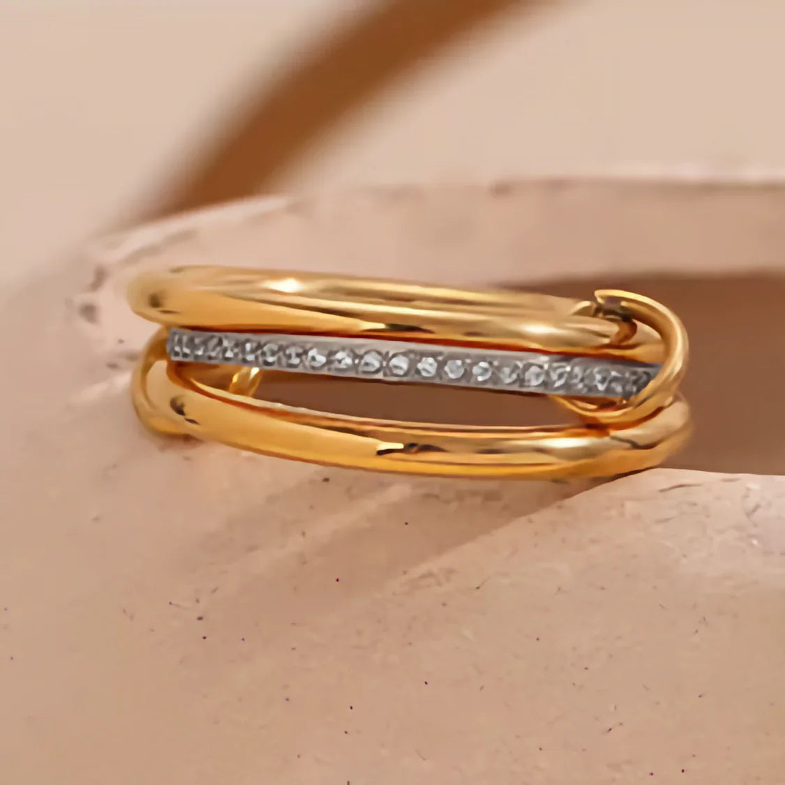 [Royal Vicky]Chastity Diamond Ring Stack