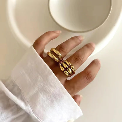 [Royal Vicky]Cassiel Layered Gold Ring