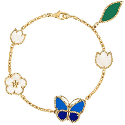 [Vicky]LUCKY SPRING BUTTERFLY 5 MOTIF BRACELET