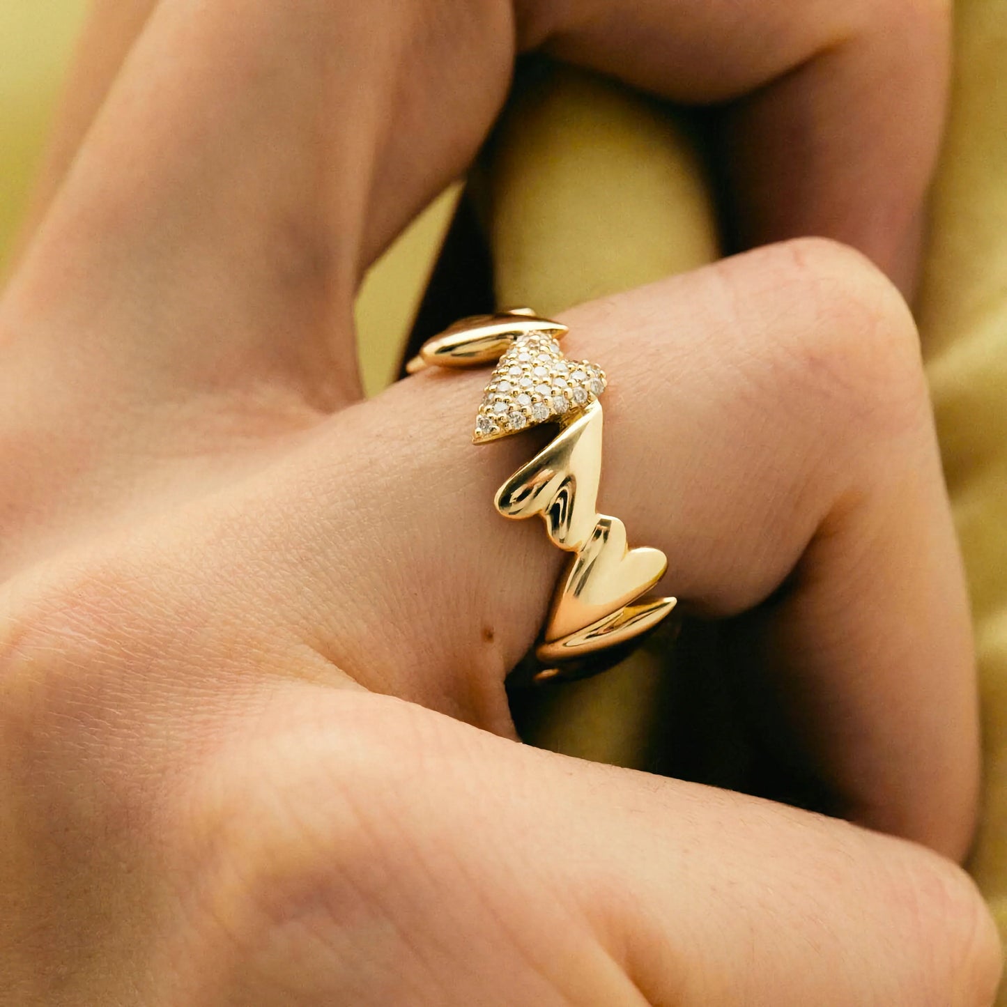 [Royal Vicky]Ciel Diamond Hearts Ring