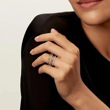 [Royal Vicky]Ivy Stacked Diamond Ring