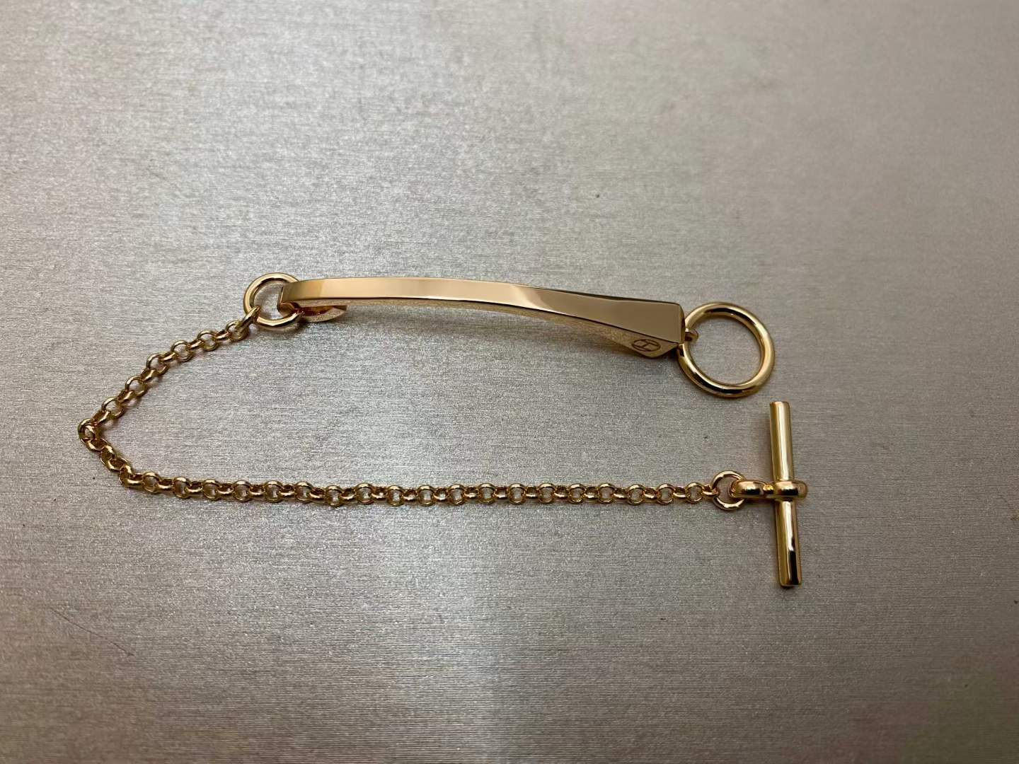 [Vicky]CLOU DE FORGE BRACELET WITH SQUARE CONE STUDS