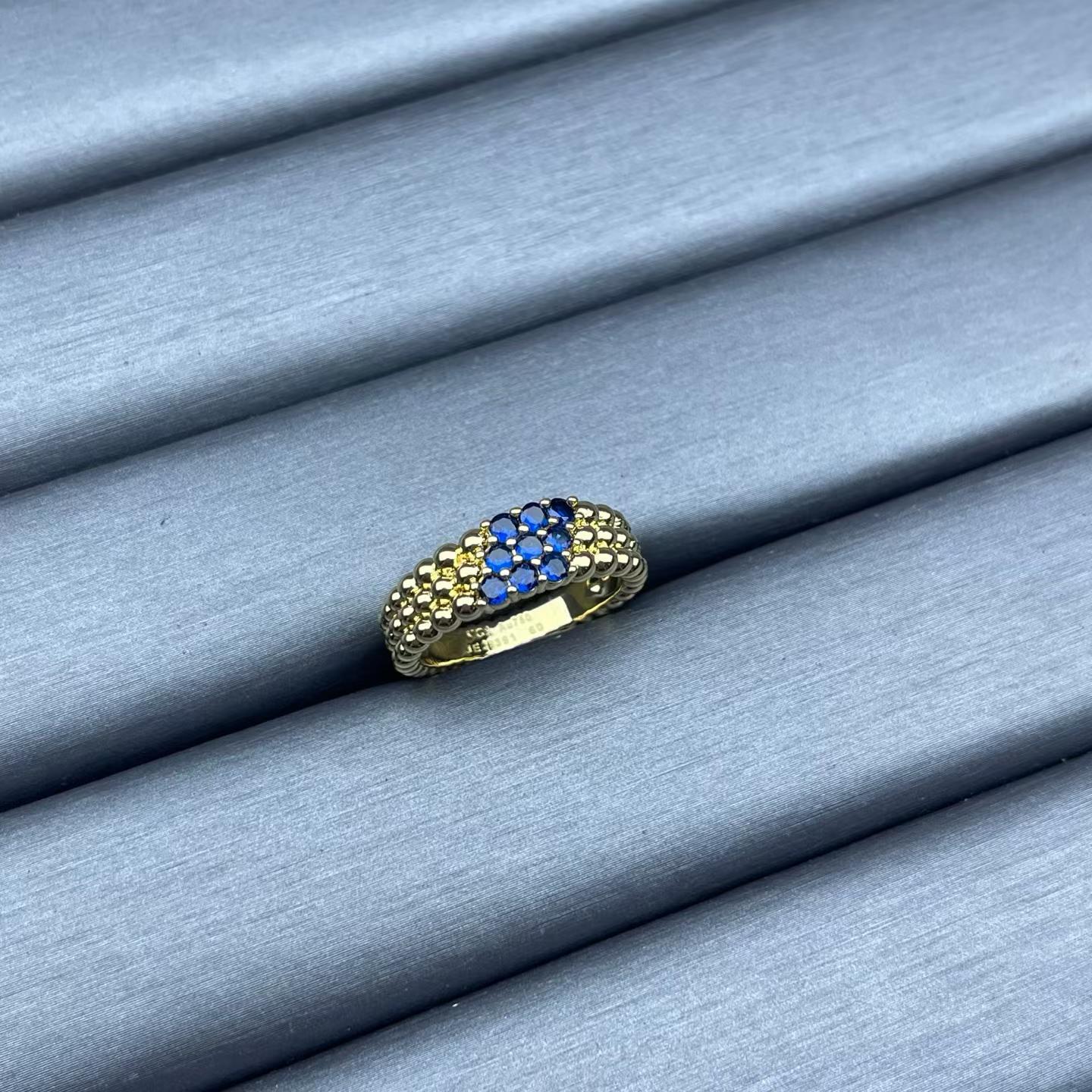 [Vicky]NARROW BEADED RING WITH DIAMONDS