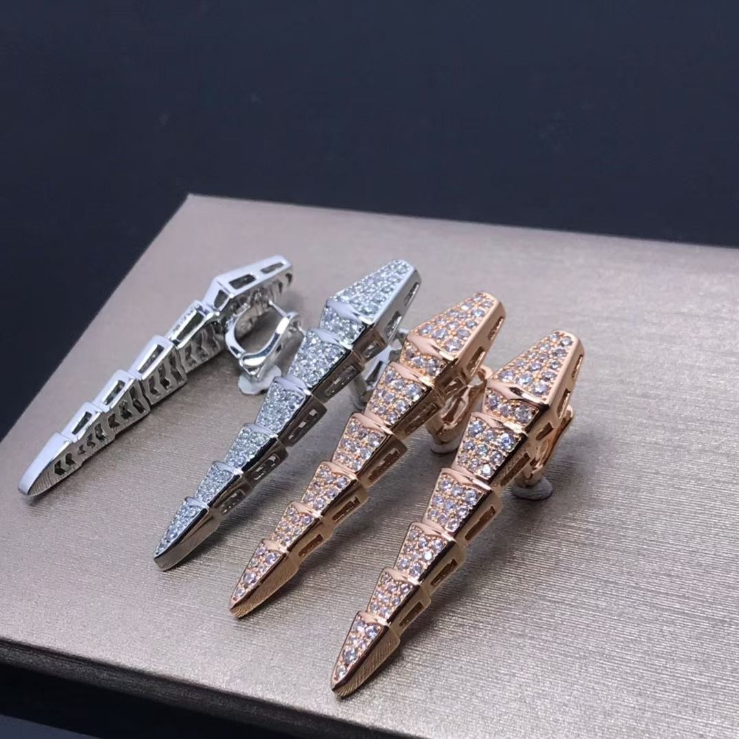 [Vicky]NEW！STARRY SNAKE CLIP-ON EARRINGS