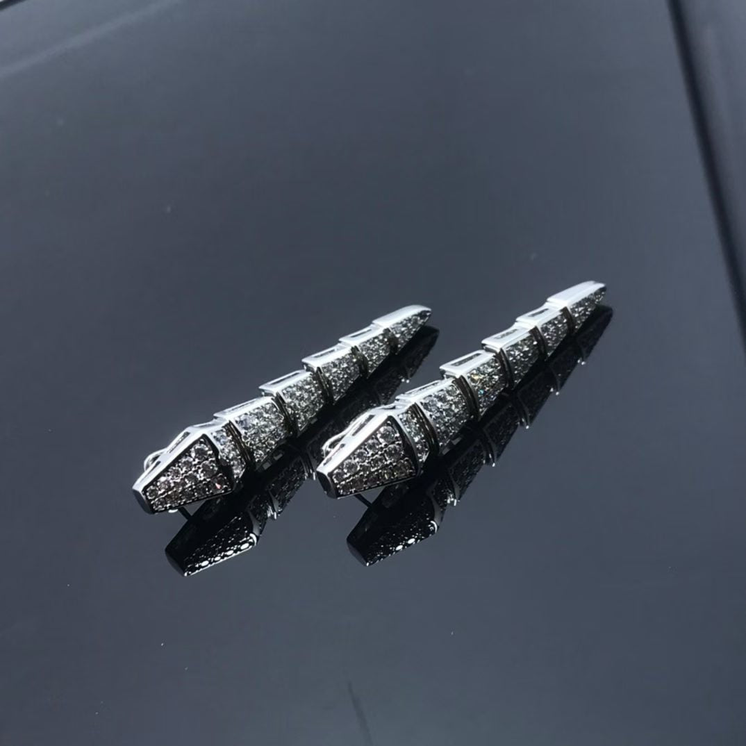 [Vicky]NEW！STARRY SNAKE CLIP-ON EARRINGS
