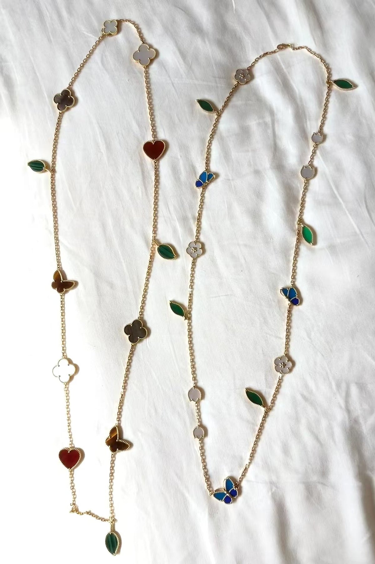 [Royal&Vicky ]LUCKY SPRING GOLD  MOTIFS  NECKLACE
