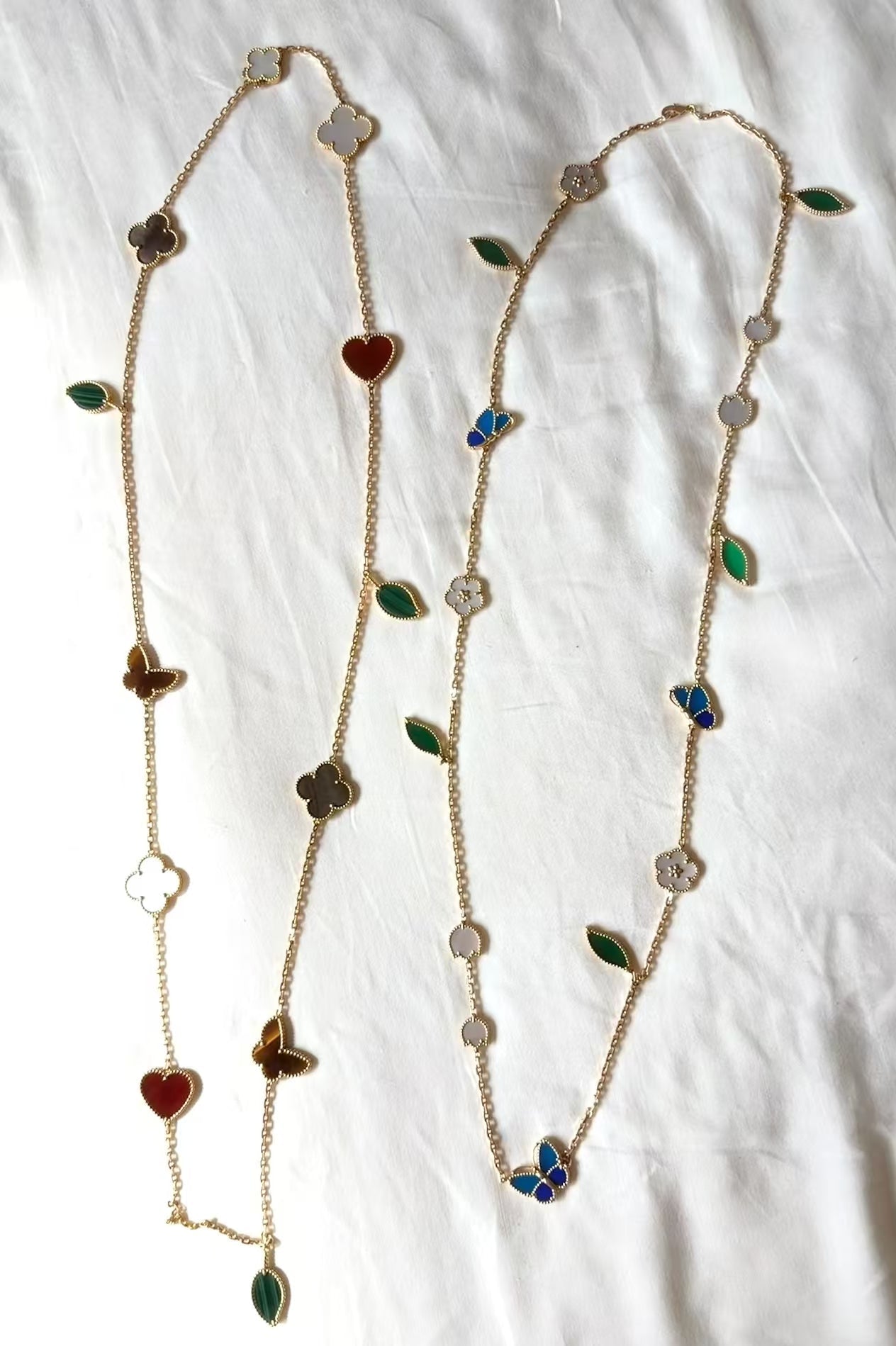 [Vicky Jewelry ]LUCKY SPRING GOLD  MOTIFS  NECKLACE